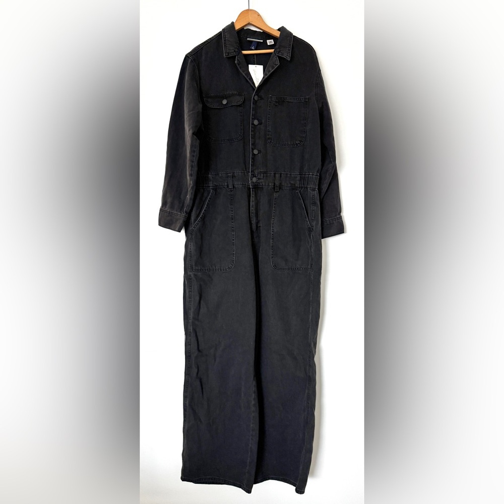 Universal Thread Black Baggy Denim Jumpsuit, Size 16 - NWT - Picture 3 of 10